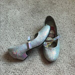Kids Silver Princess Heels - Size 12